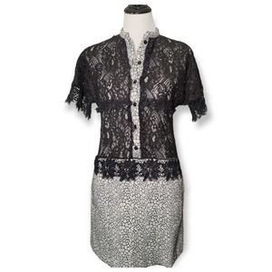 Babylon Collection Italian Black Lace Sexy Short Dress EU 40 US Medium 8/10